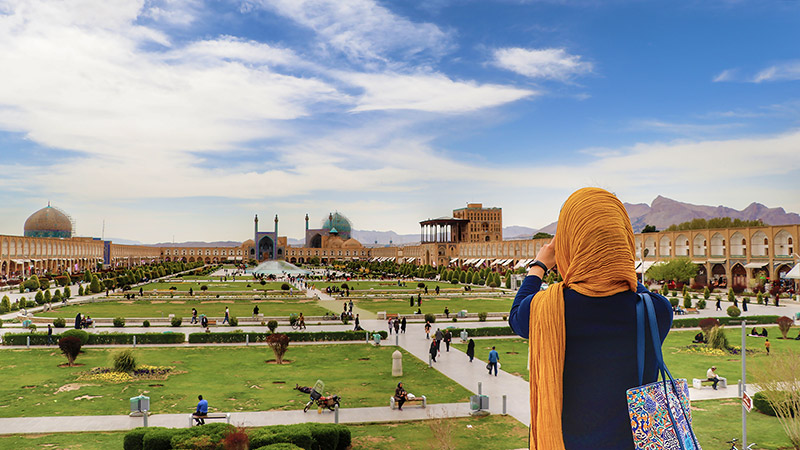Isfahan tourism map in Chinese