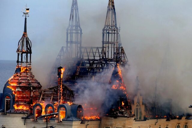 تخریب قلعه «هری پاتر» در اوکراین