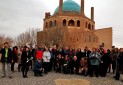 راهنمایان جهانی گردشگری از گنبد سلطانیه بازدید کردند