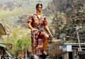 آئین ثبت ملی مجسمه کوهنورد سربند برگزار شد