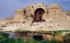 شروع مرمت کاخ اردشیر در مجموعه تاریخی فیروزآباد