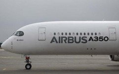 فرود اولین هواپیمای ایرباس A350 در فرودگاه مهرآباد