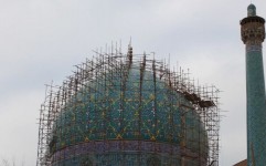 جزئیات بازگشایی داربست های مسجد جامع عباسی اصفهان