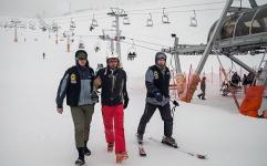 استقرار مامورین اسکی سوار پلیس پایتخت در پیست های اسکی