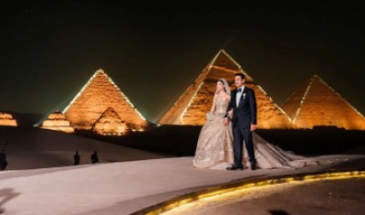 جشن عروسی در اهرام مصر