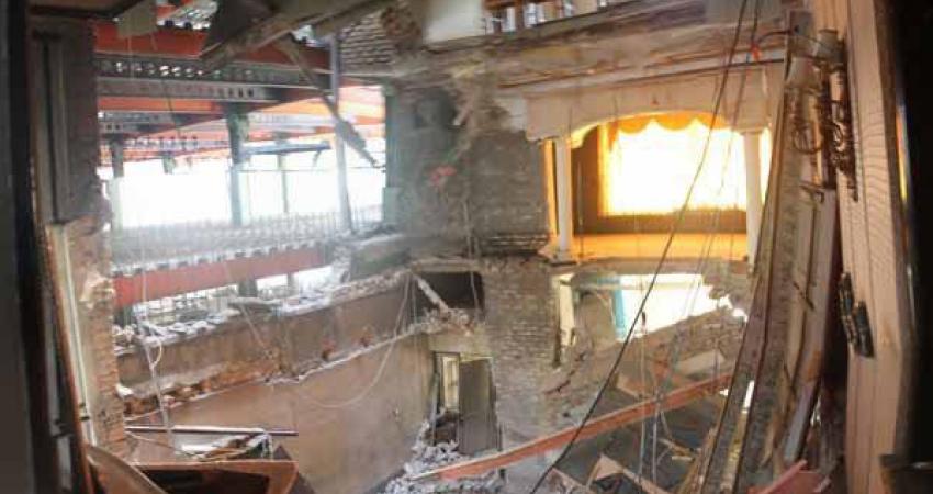 فرو نشستن باشگاه تاریخی ارامنه در اثر ساخت و ساز علاالدین