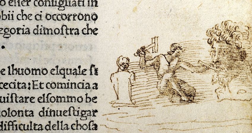 تصویری از «میکل آنژ» در یک کتاب تاریخی کشف شد